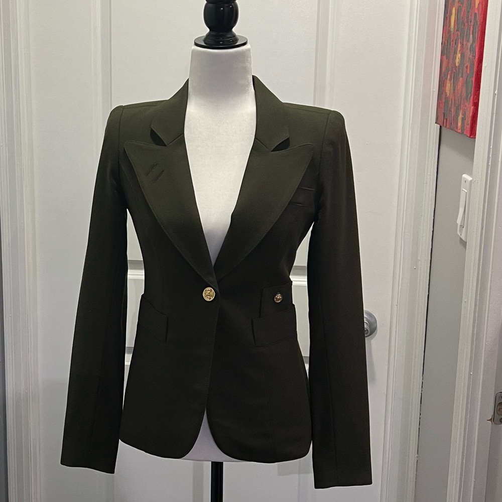 Smythe Olive Green Tailored Blazer - Picture 2 of 6